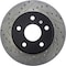 Centric Parts Sport Cross Drilled Brake Rotor, 128.67068R 128.67068R - alternate 1